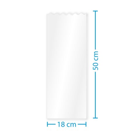 Klarsichtbeutel für 1 Flasche 500 x 180 mm Bio-PP (Öko)-1