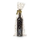 Klarsichtbeutel fr 1 Flasche 500 x 180 mm (Sterne Gold)