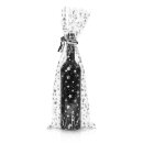 Klarsichtbeutel fr 1 Flasche 500 x 180 mm (Sterne Silber)