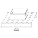 Freilaufende Rollenbahn 1000 mm x 500 mm Teilung = 75 mm-2