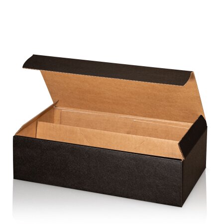 Prsentkarton "Natura schwarz" fr 3 Flaschen 360 x 250 x 90 mm-2