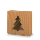 Prsentkarton Modern Nature Baum Gre S mit Folienfenster 200 x 200 x 100 mm