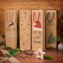 Geschenktüten 4er-Set Christmas für 1 Flasche...