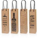 Geschenktüte 4er Set Wine für 1 Flasche 100 x...