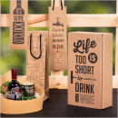 Geschenktüte 4er Set Wine für 1 Flasche 100 x...