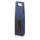 Tragekarton für 1 Flasche 90 x 90 x 445 mm (saphir)-1