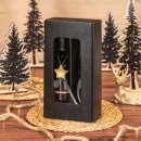 Prsentkarton Passepartout Natura Schwarz fr 2 Flaschen 360 x 180 x 90 mm