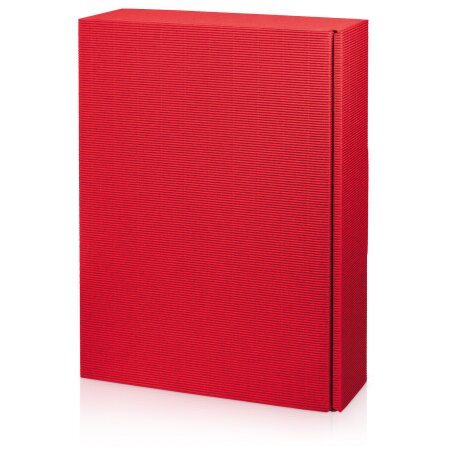 Präsentkarton "Modern Welle Rot" 3er, 360mm