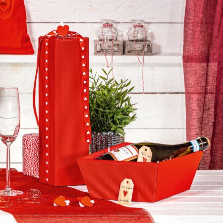 Geschenkband "Herz" Rot/Wei 15 mm x 25 m-3