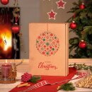 Prsentkarton Natura Weihnachtskugel&ldquo; fr 3 Flaschen 360 x 250 x 90 mm