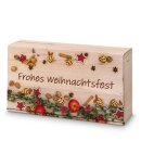 Prsentkarton Weihnachtsfest&ldquo; fr 2 Flaschen 360 x 180 x 90 mm