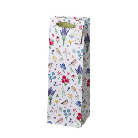 Geschenktüte Blumenzauber für 1 Flasche 120 x 100 x 350 mm-1