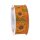 Geschenkband Sonnenblumen Orange 40 mm x 20 m-1