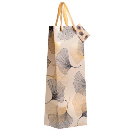 Geschenktüte Ginko für 1 Flasche 125 x 95 x 350 mm-1