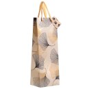 Geschenktüte Ginko für 1 Flasche 125 x 95 x 350...