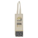 Tragetasche aus Baumwolle life is too short fr 1 Flasche...