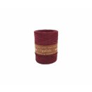 Geschenkband aus Papierbast "bordeaux" 5-8 mm x...