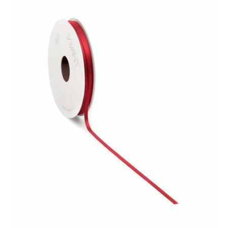 Geschenkband aus Satin Rot 3 mm x 50 m-1