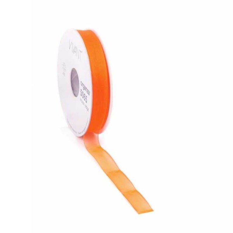 BB-Verpackungen GmbH Geschenkband "Organza" in Orange 15 mm x 50 m 124073