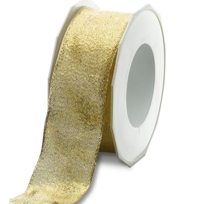 BB-Verpackungen GmbH Geschenkband "Sacramento" in Gold 40 mm x 20 m 123337