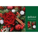 Geschenkgutschein Rote Rose Weihnachten-1