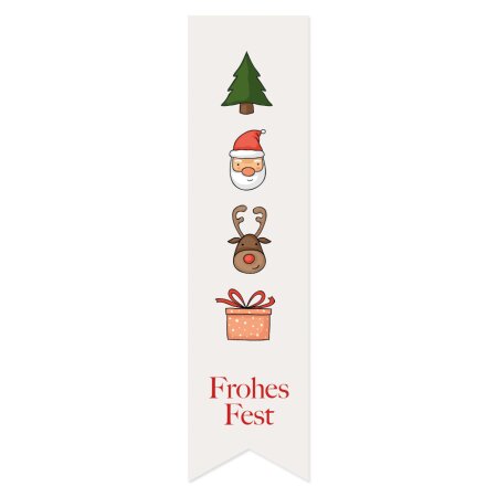 Etikett Frohes Fest 35 x 135 mm-1