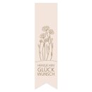 Klebeetikett Fahne "Glückwunsch" 135x35mm,...