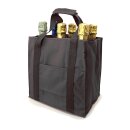 Tragetasche aus Nylon Schwarz fr 6 Flaschen