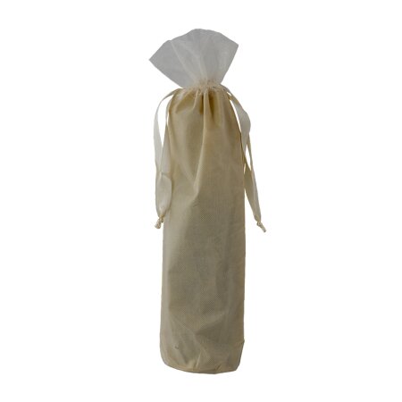 Flaschenbeutel Organza Creme 440 mm-1