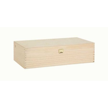 Holzkiste 2er Fein für Sekt/Wein 365 x 175 x 95 mm-1