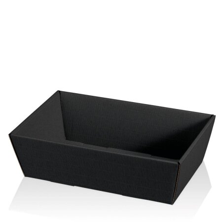Präsentkorb 4-eckig 330 x 190 x 110 mm (Schwarz)