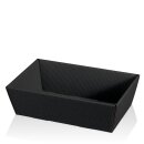 Präsentkorb 4-eckig "Modern Welle Schwarz"...
