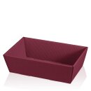 Präsentkorb 4-eckig 330 x 190 x 110 mm (Bordeaux)