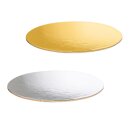 Dekoplatte "Gold/Silber Metallic" -S- oval,...
