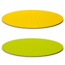 Dekoplatte Oval in Gelb/Limette 300 x 200 x 4 mm-1