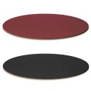 Dekoplatte Oval in Weinrot/Schwarz 300 x 200 x 4 mm-1