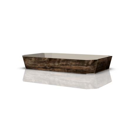 Gemüseschale "Naturholz" für 500g 180 x 110 x 30 mm