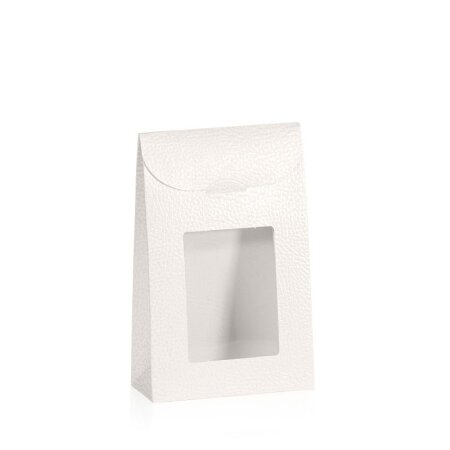 Confiserie "Tasche mit Fenster" Bianco, 115x55x180mm
