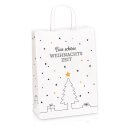 Papiertragetasche aus Kraftpapier Weihnachtszeit 220 x...