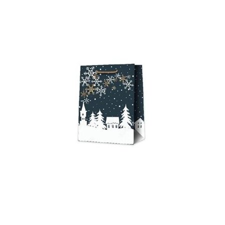 Geschenktüte Winterlandschaft Mini 180 x 100 x 230 mm-1