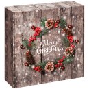 Geschenkbox Weihnachtskranz 220 x 149 x 75 mm-1