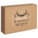 Prsentkarton fr 3 Flaschen "Frohe Weihnachten" 360 x...