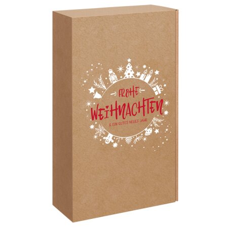 Präsentkarton für 2 Flaschen Christmas Joy 360 x 192 x 95 mm-1