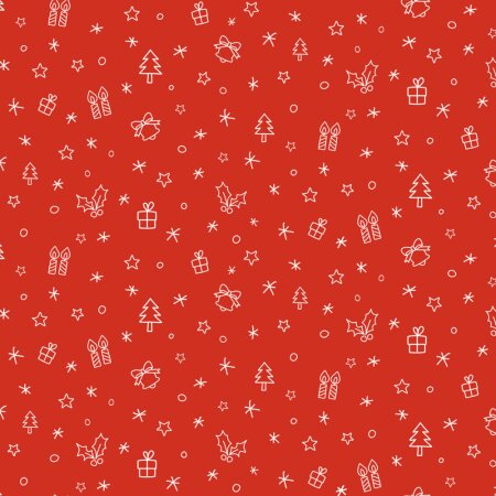 Geschenkpapier Weihnachten Rot 50 cm x 200 m-1