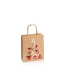 Papiertragetasche aus Kraftpapier "Christmas" 180 x 80 x...