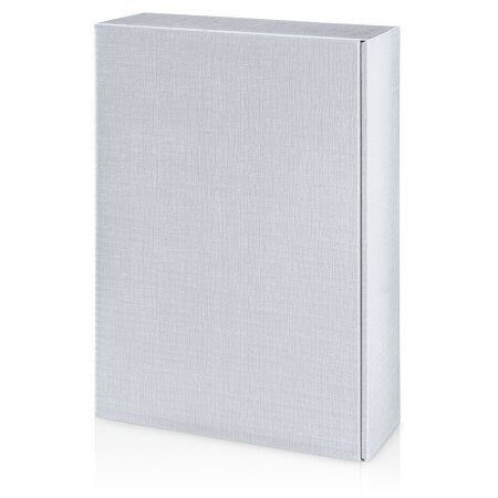 Präsentkarton für 3 Flaschen Seta Silber 360 x 250 x 90 mm-1