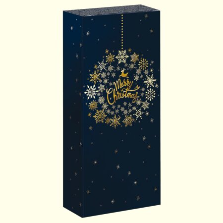 Faltschachtel für 2 Flaschen Christmas Ball 162 x 78 x 363 mm-1
