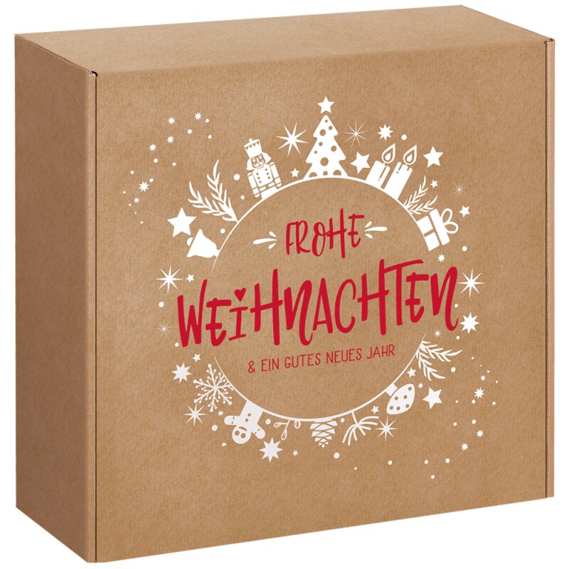 BB-Verpackungen GmbH 25 x Geschenkbox "Christmas Joy" 293 x 295 x 95 mm 920290809