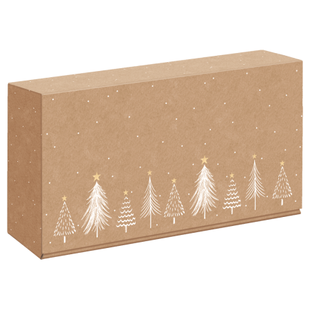 Präsentkarton für 2 Flasche 360 x 192 x 95 mm (Bäumchen)
