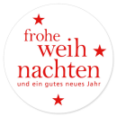 Verschlussetikett "Frohe Weihnachten